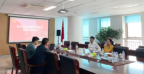 濟南高新區黨工委委員、管委會副主任張磊蒞臨和普威視參觀調研